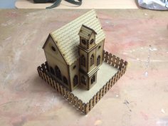 Laser Cut  Simple Church (no Cross)