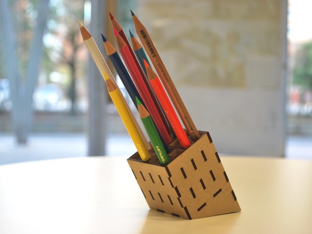 MDF Pencil Stand ملف dxf