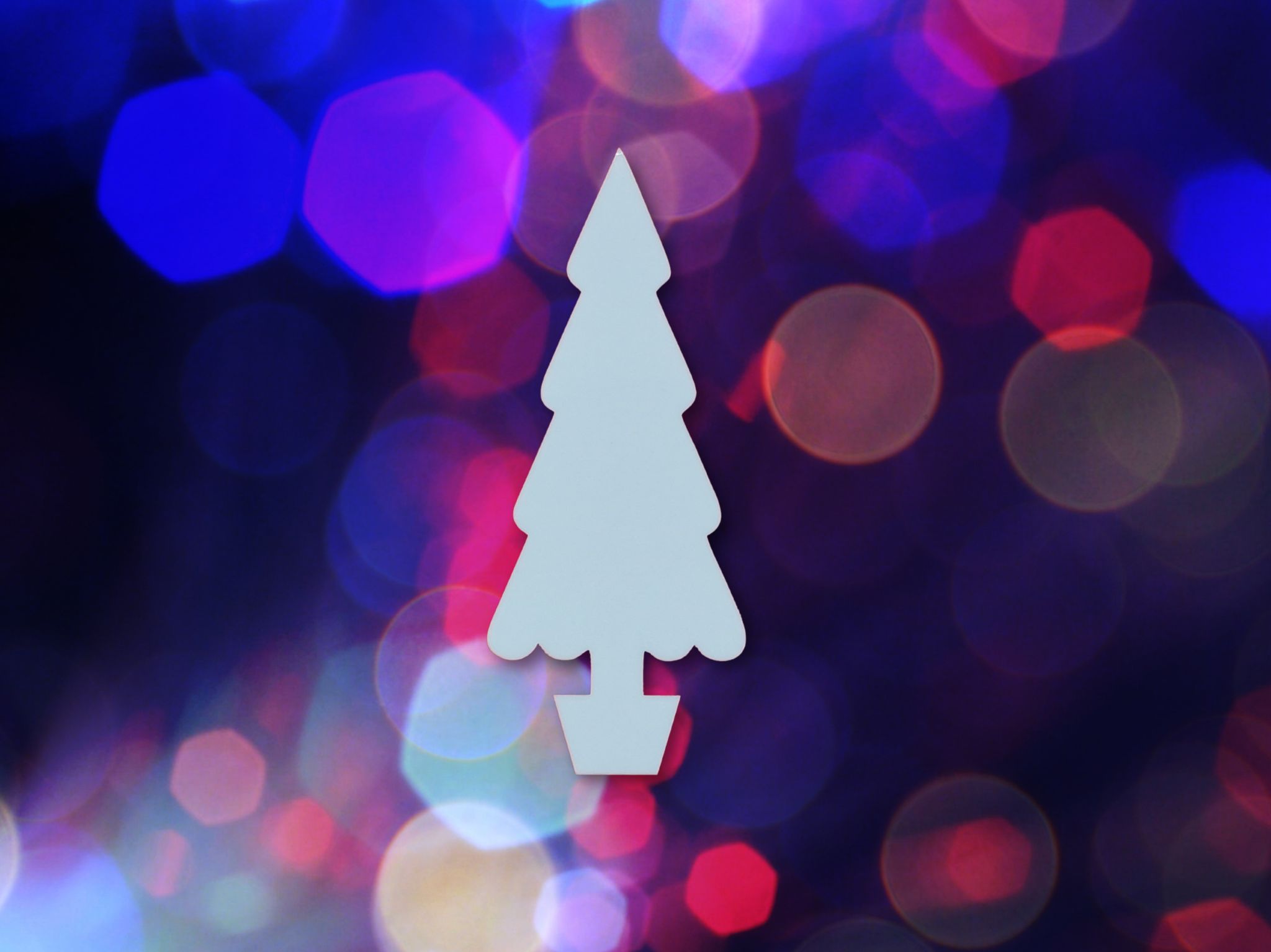 Laser Cut Christmas Tree Craft Shape CDR File
