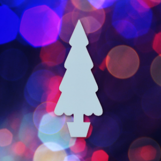 Laser Cut Christmas Tree Craft Shape Free Vector