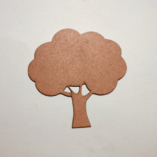 Laser Cut Unfinished Wood Tree Cutout Free Vector