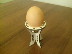 Laser Cut Single Egg Holder Free Vector