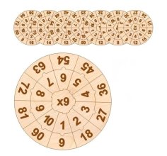Laser Cut Wooden Montessori Multiplication Board Game Free Vector