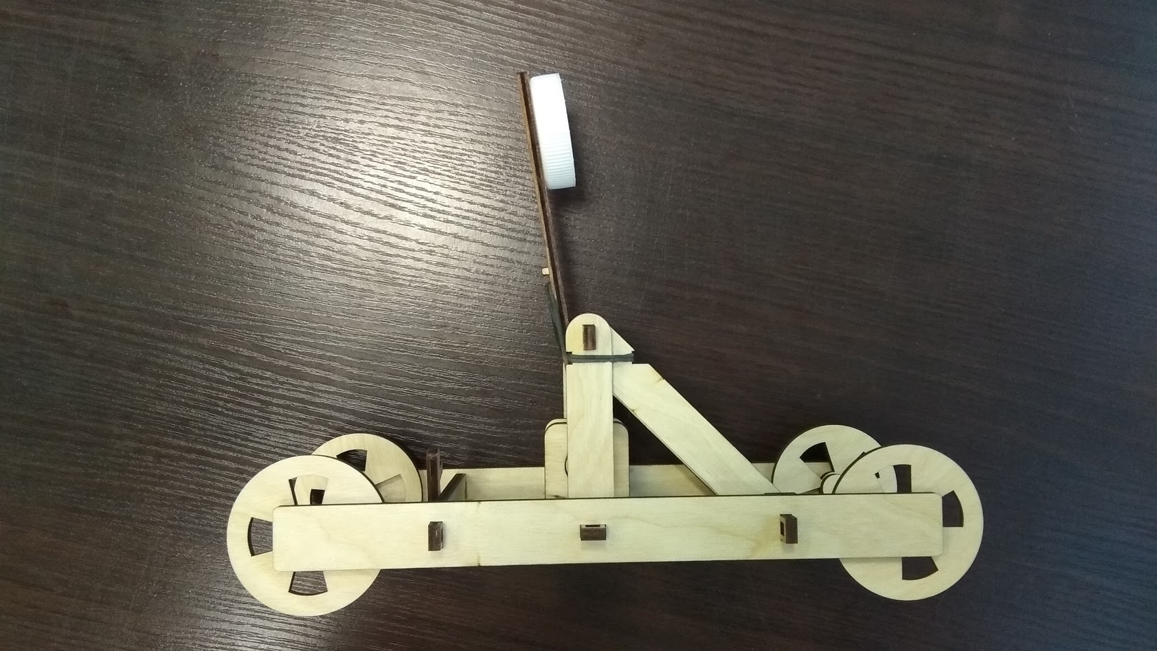 Laser Cut Wooden Toy Catapult Free Vector