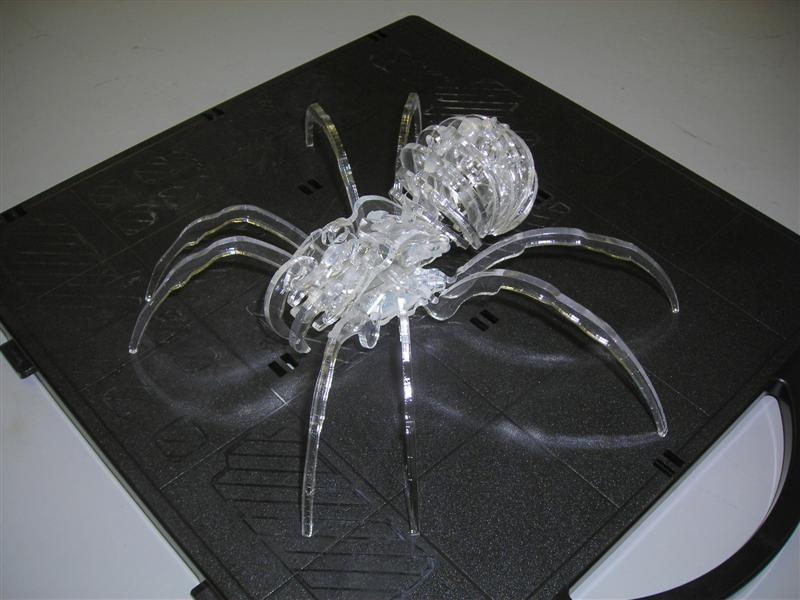 Laser Cut Spider 3D DXF File Free Download - 3axis.co