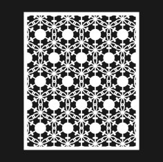 Decorative Floral patterns, Geometric Template For CNC Laser Cutting Free Vector