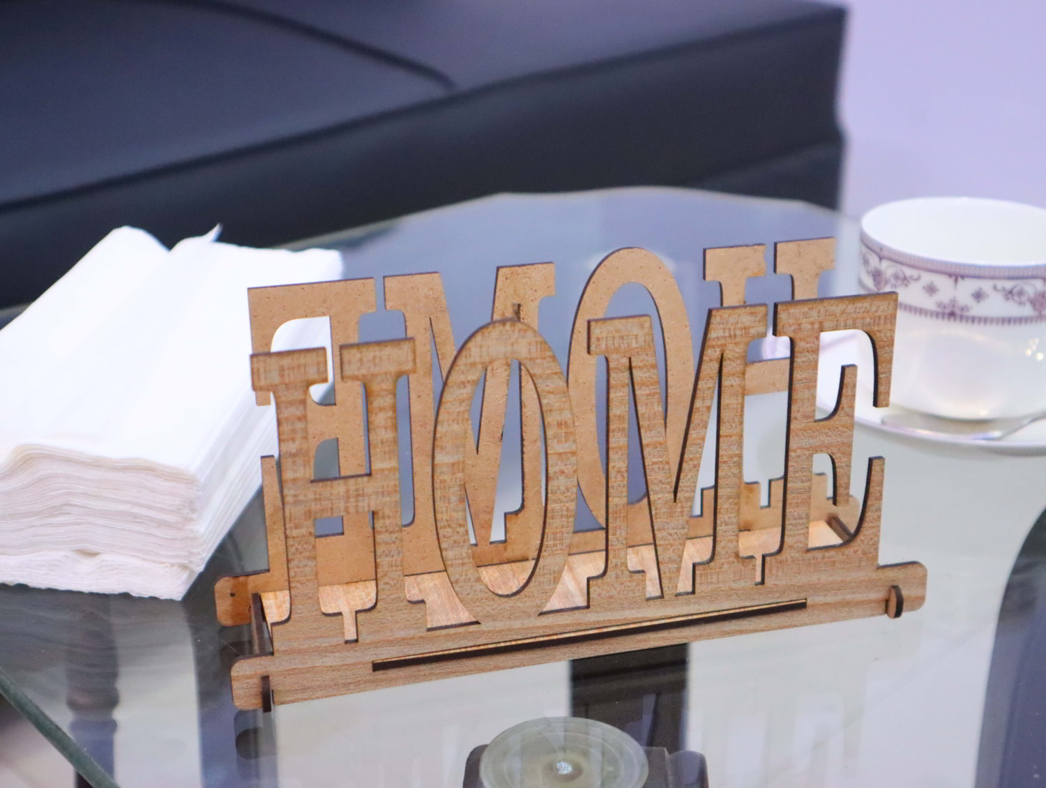 Laser Cut Wood Home Napkin Holder 3mm Free Vector