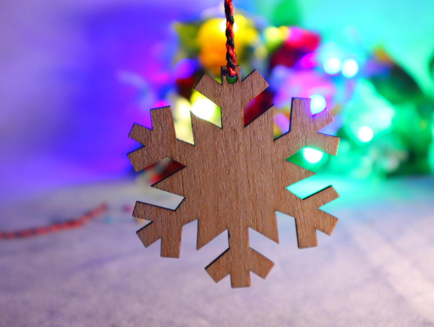 Laser Cut Christmas Snowflake Wooden Craft Blank Decoration SVG DXF CDR ...