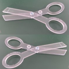 Laser Cut Acrylic Scissors 3mm SVG File