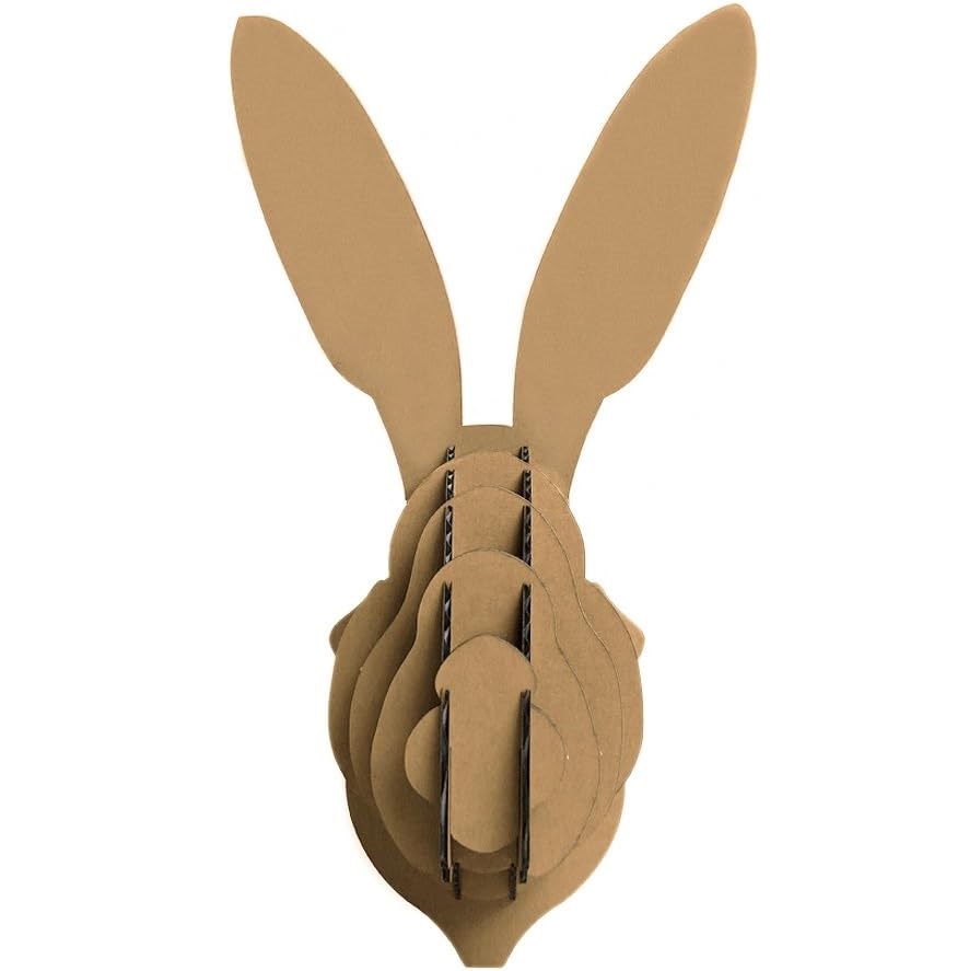 Laser Cut Rabbit Animal Head Wall Hanging Decor Free Vector