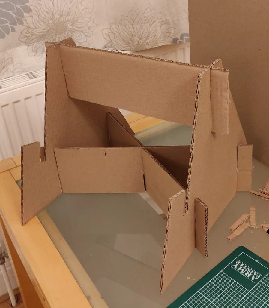 Laser Cut Cardboard Laptop Stand DXF File