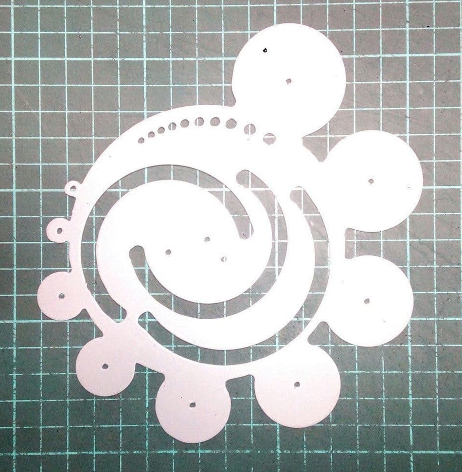Régua de raio de corte a laser Régua de desenho de raio semicírculo de círculo