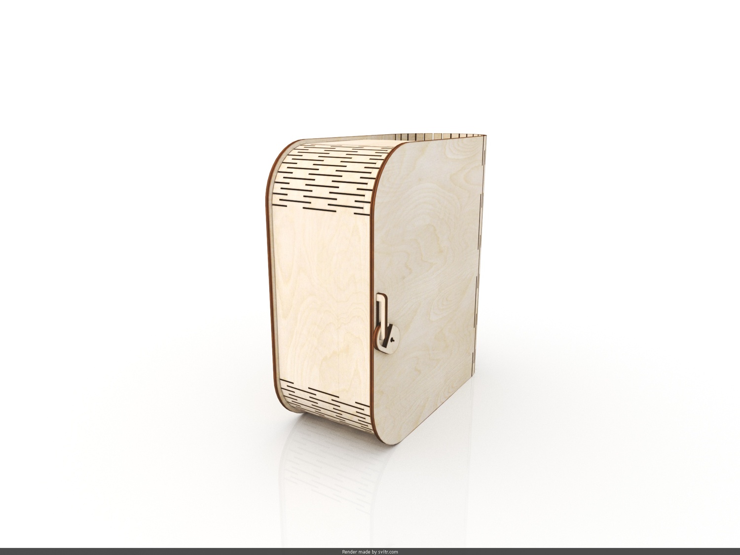 Laser Cut Wood Box Purse Free Vector