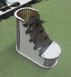 Лазерная резка в форме обуви пенал пенал пенал держатель