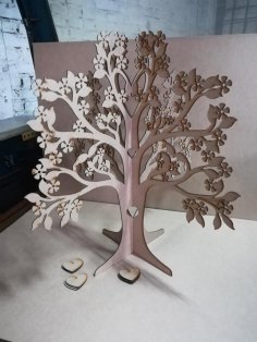 Laser Cut Signature Tree Wedding Guest Book Free Vector