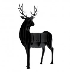 Barbecue BBQ Deer DXF File