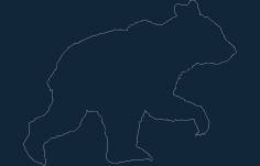 arquivo dxf animal urso