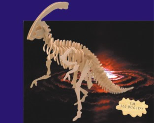 Parasaurolophus 3D Ahşap Yapboz