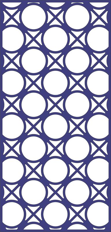 Diseño del archivo dxf del panel del patrón del círculo decorativo