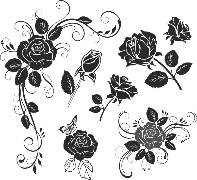 Download Flower Rose Vector Free Vector cdr Download - 3axis.co