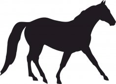 Вектор силуэта лошади