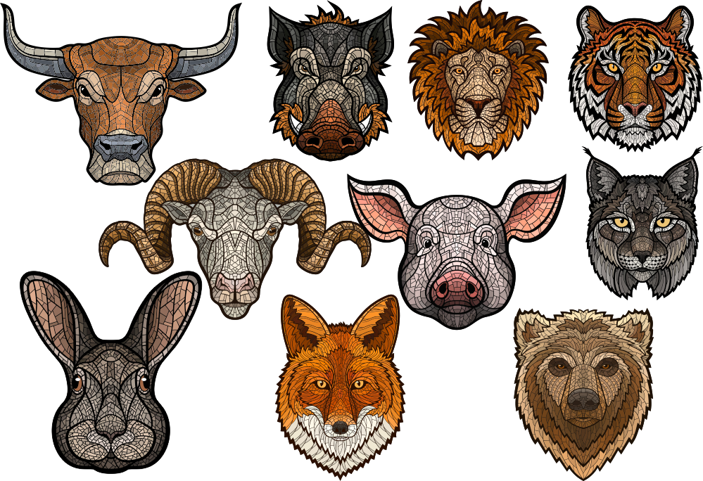Download Art Animals Set Free Vector cdr Download - 3axis.co