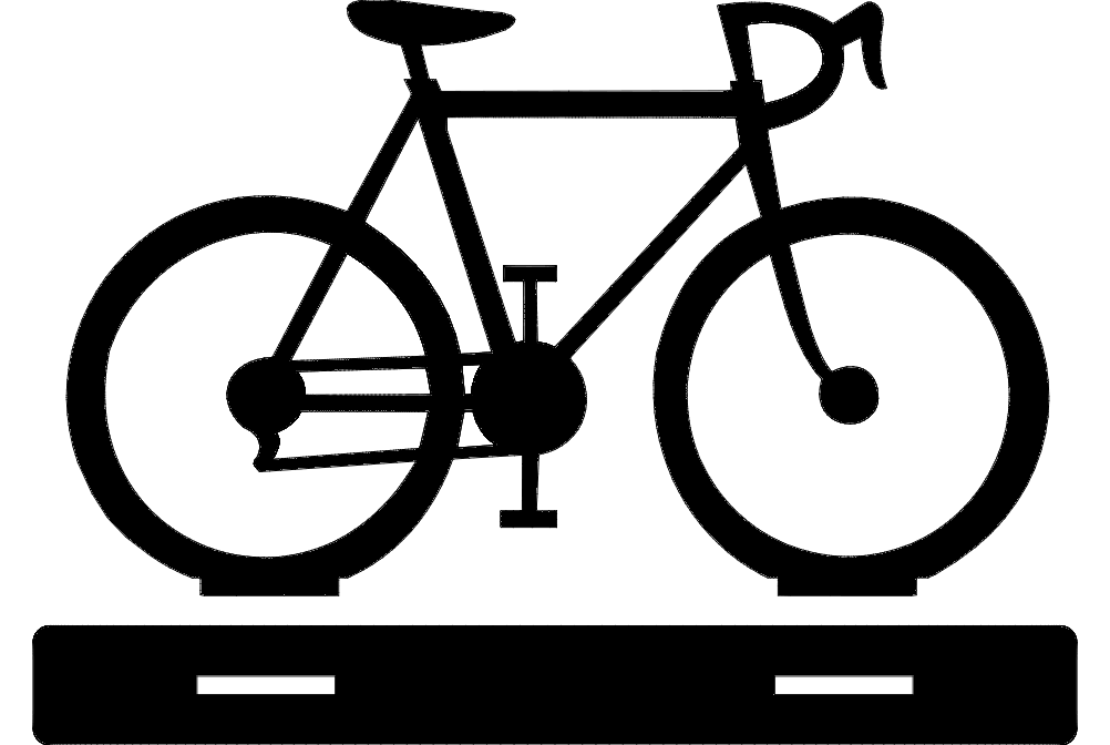 Велосипед с настольной подставкой Файл dxf