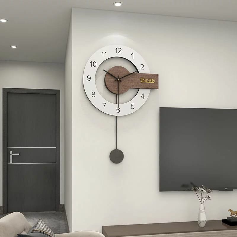 Laser Cut Modern Design Nordic Wall Clock – Minimalist Round Fashion Wall Clock