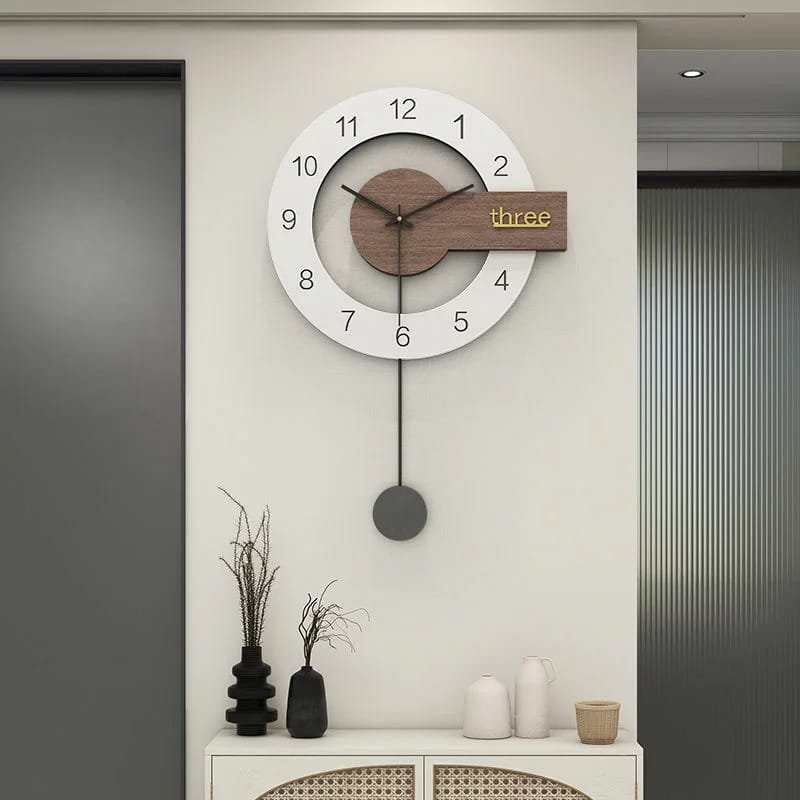 Laser Cut Modern Design Nordic Wall Clock – Minimalist Round Fashion Wall Clock