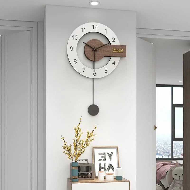 Laser Cut Modern Design Nordic Wall Clock – Minimalist Round Fashion Wall Clock