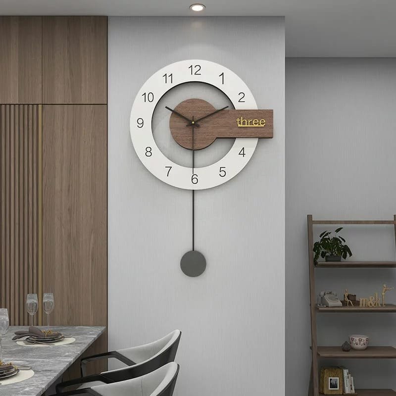 Laser Cut Modern Design Nordic Wall Clock – Minimalist Round Fashion Wall Clock