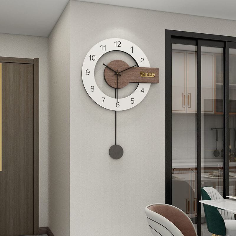Laser Cut Modern Design Nordic Wall Clock – Minimalist Round Fashion Wall Clock