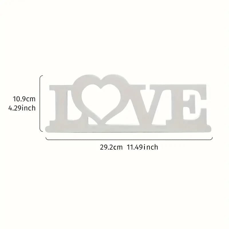 Laser Cut Love Letter Tabletop Decor Love Sign Valentine’s Day Decorations