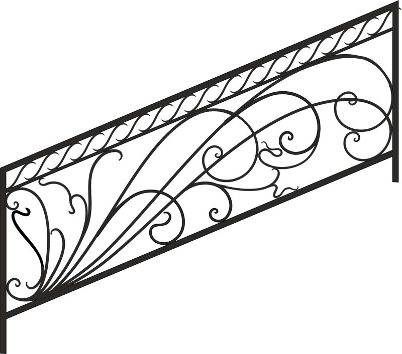 Декоративные перила палубы и крыльца