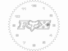 Fox Mx Clock dxf File