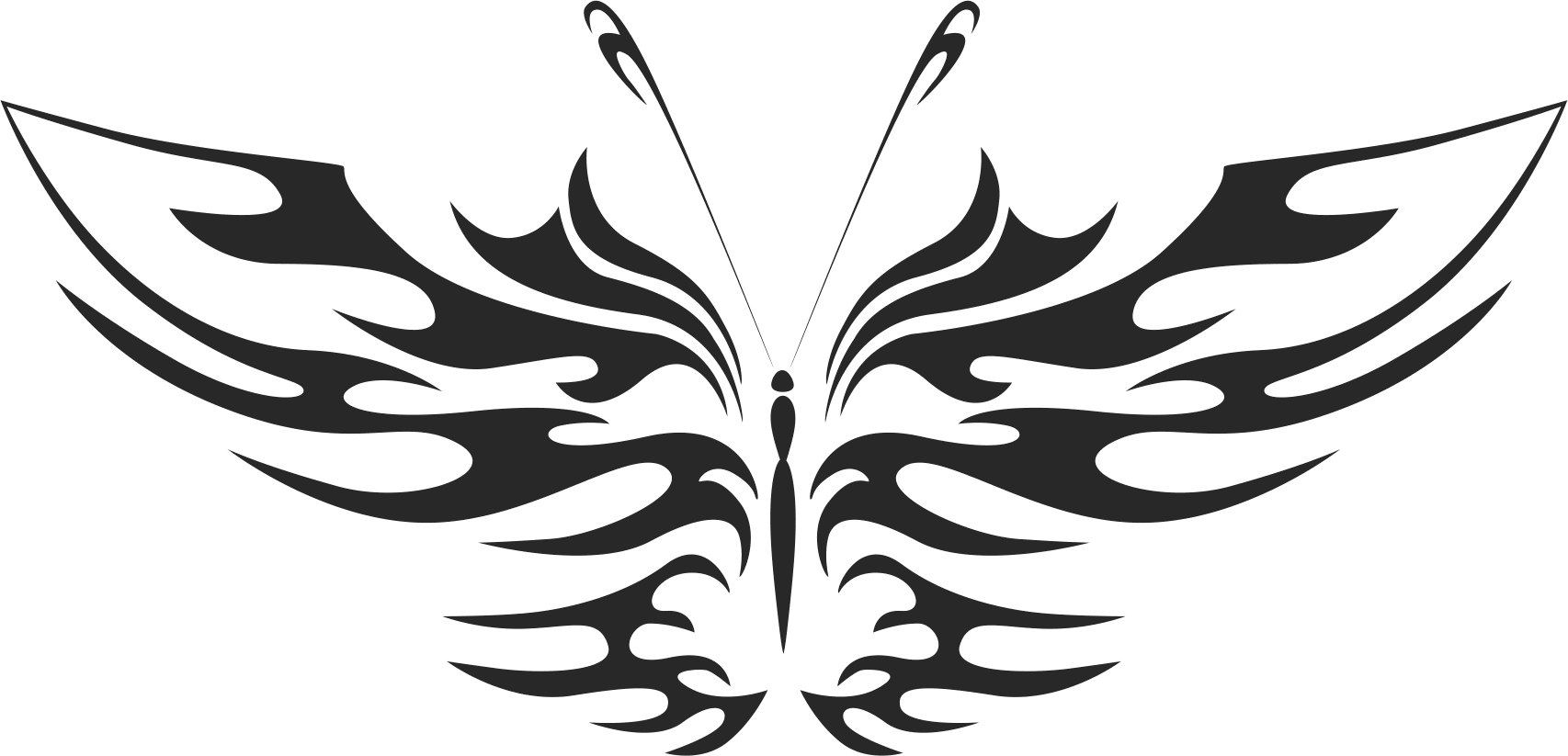 татуировка племенной бабочки вектор искусства