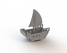 Sailing Ship Laser Cut Free Vector