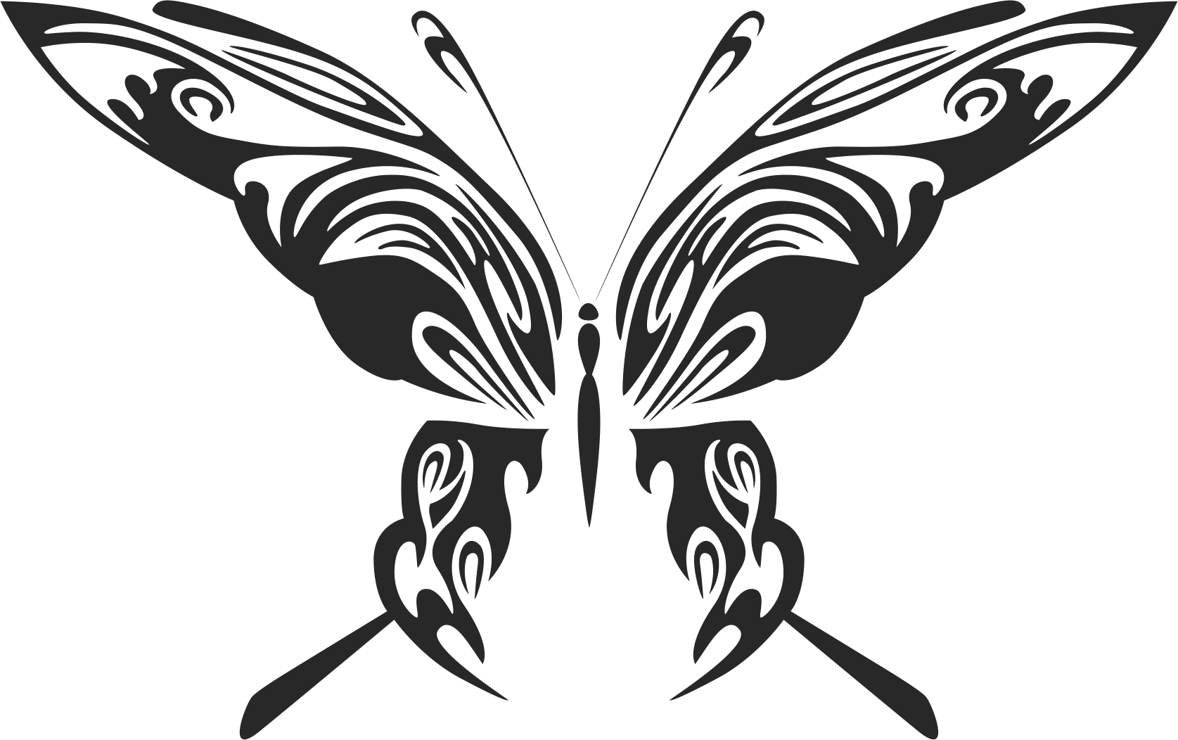 Бабочка вектор искусства 048