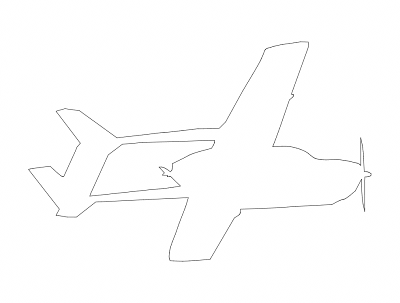 Cessna Fying Rastro archivo dxf