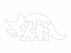 공룡 퍼즐 dxf 파일