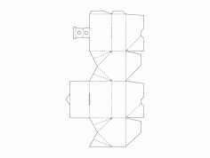 Arquivo dxf de modelo de vetor de caixas de papelão