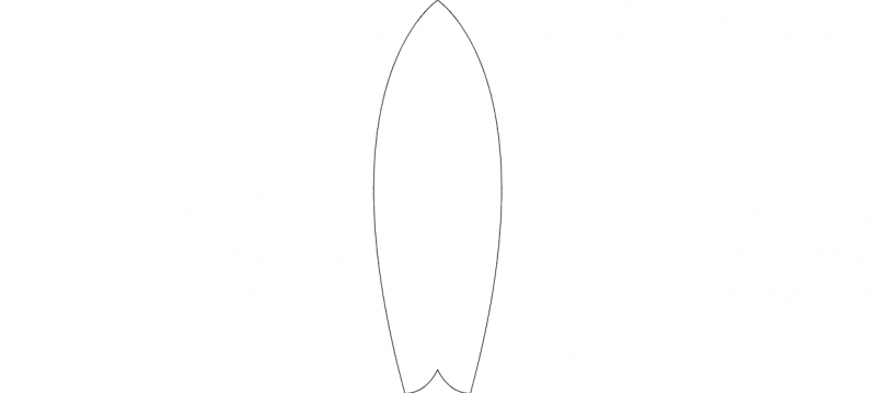 Forme de planche de surf