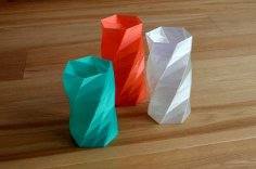 Twisted 6-sided Vase Basic 3D Printer Model