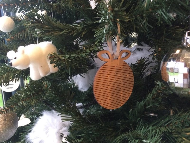 Laser Cut Flexible Christmas Tree Ornaments