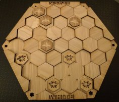 Laser Cut Hexagonal Isopath Game