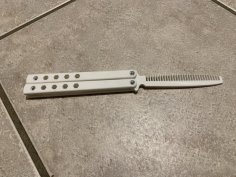 Butterfly Knife Comb 3D Printer Model