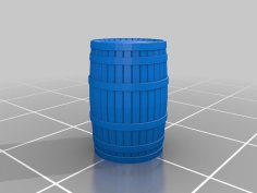 Wooden Barrels 3D Printer Model