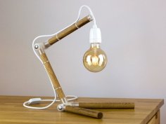 Wooden Table Lamp 3D Printer Model