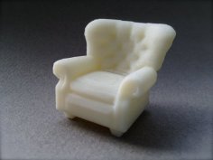 1:24 Oversized Armchair 3D Printer Model