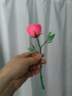 Rose And Thorn Stem 3D Printer Model